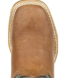 Durango Kids' Lil' Rebel Pro Little Kids' Teal Western Boot -Western Cowboy Clothing products DBT0224C toe
