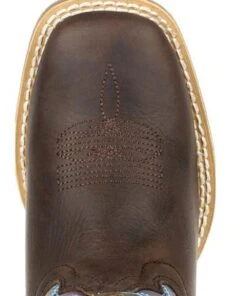 Durango Kids' Lil' Rebel Pro Little Kids' Amethyst Western Boot -Western Cowboy Clothing products DBT0225C toe