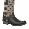 Durango Men's Square Toe Black Faded Flag Harness Boot