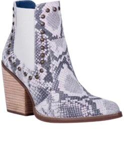 Dingo Women's Stay Sassy Natural Snake Bootie