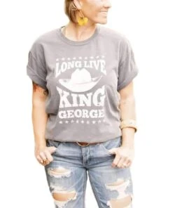 Ruby's Rubbish Women's Long Live King George Tee