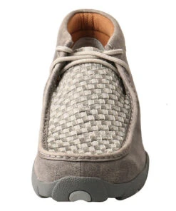Twisted X Men's Gray Basket Weave Chukka Driving Moc -Western Cowboy Clothing products MDM0073toe