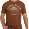 Cinch Men's Lead Don'T Follow Copper Graphic Tee