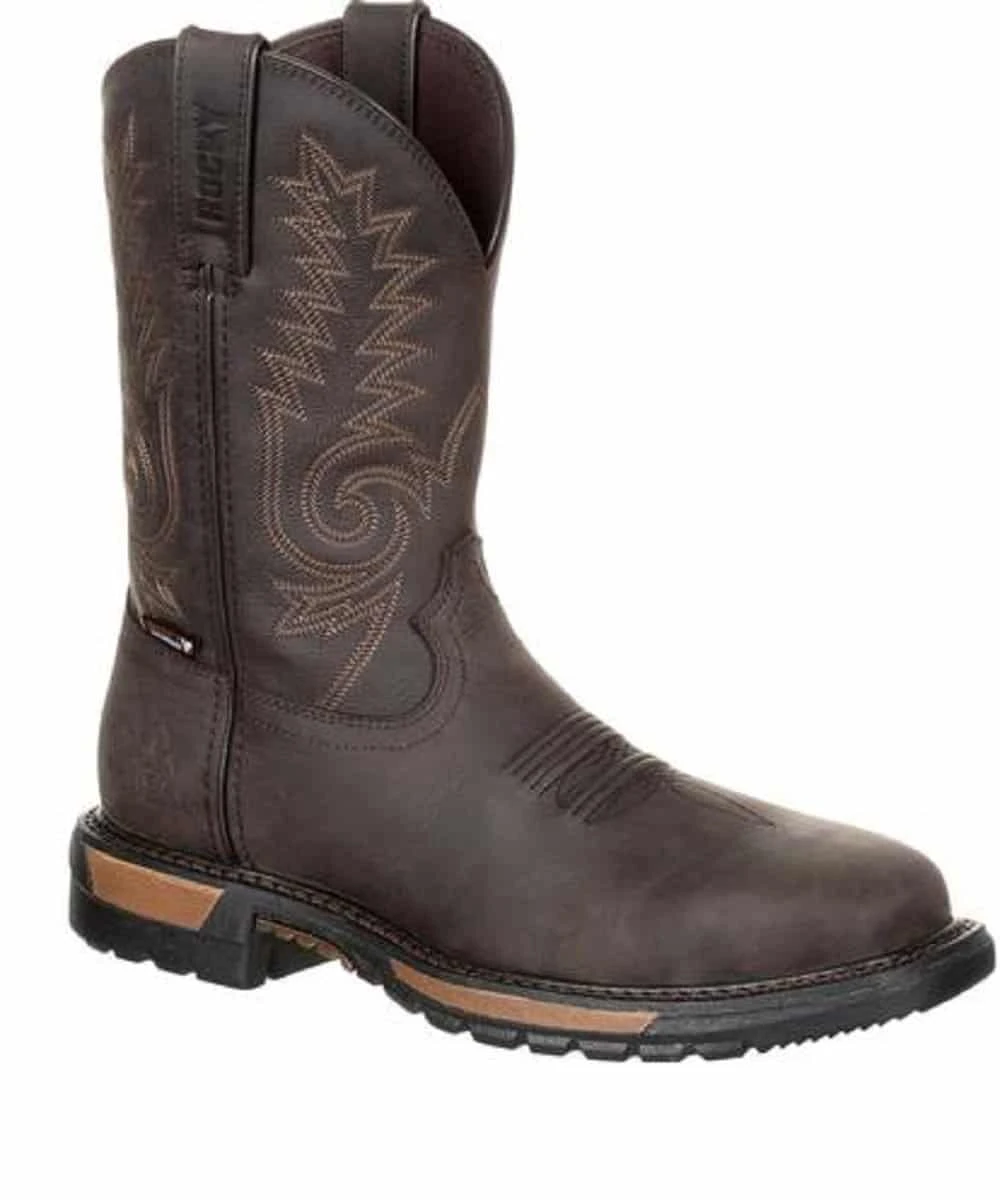 Rocky Men's Original Ride Waterproof Steel Toe Western Work Boot 1 Rocky Men's Original Ride Waterproof Steel Toe Western Work Boot