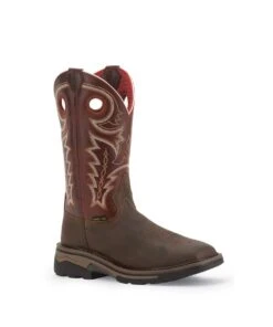 R. Watson Men's Adobe Brown Buffalo Work Boot