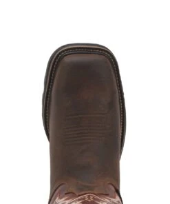 R. Watson Men's Adobe Brown Buffalo Work Boot -Western Cowboy Clothing products RW1002toe 2