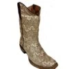Tanner Mark Girls' Bailey Shimmer Beige Boot