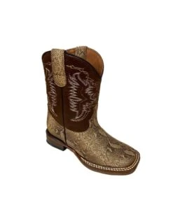Tanner Mark Boys' Little Monster Carunga Lizard Print Boot