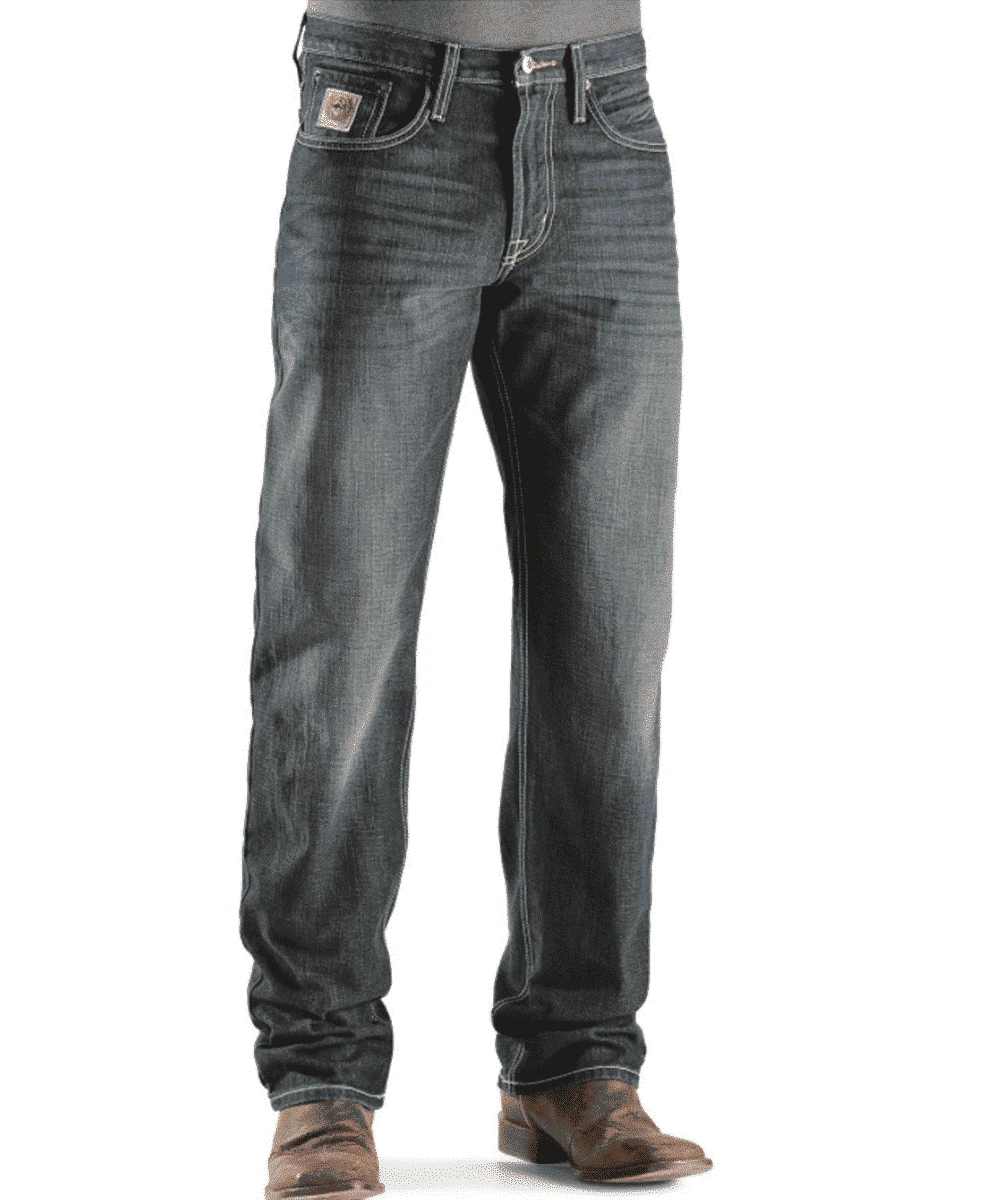 Cinch Men's White Label Dark Stone Wash Relaxed Fit Jean 1 Cinch Men's White Label Dark Stone Wash Relaxed Fit Jean