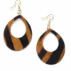 Myra Bags Women's Brown And Black Crush Earring