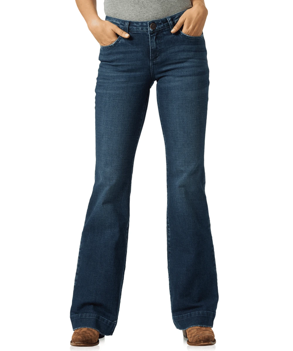 Wrangler Women's Mid Rise Retro Trouser Jean 1 Wrangler Women's Mid Rise Retro Trouser Jean