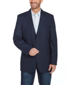 Circle S Men's Navy Plano Sport Coat