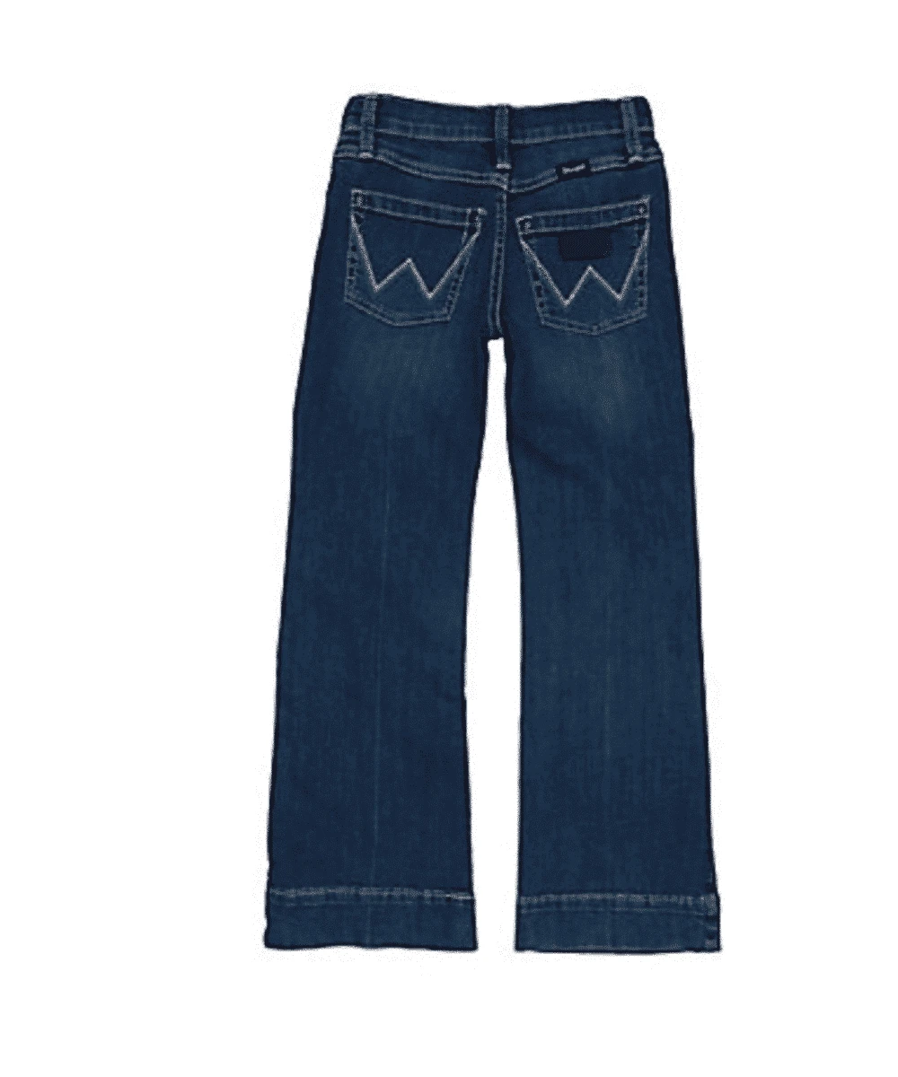 Wrangler Girls' Francine Medium Wash Trouser Cut Jean 1 Wrangler Girls' Francine Medium Wash Trouser Cut Jean