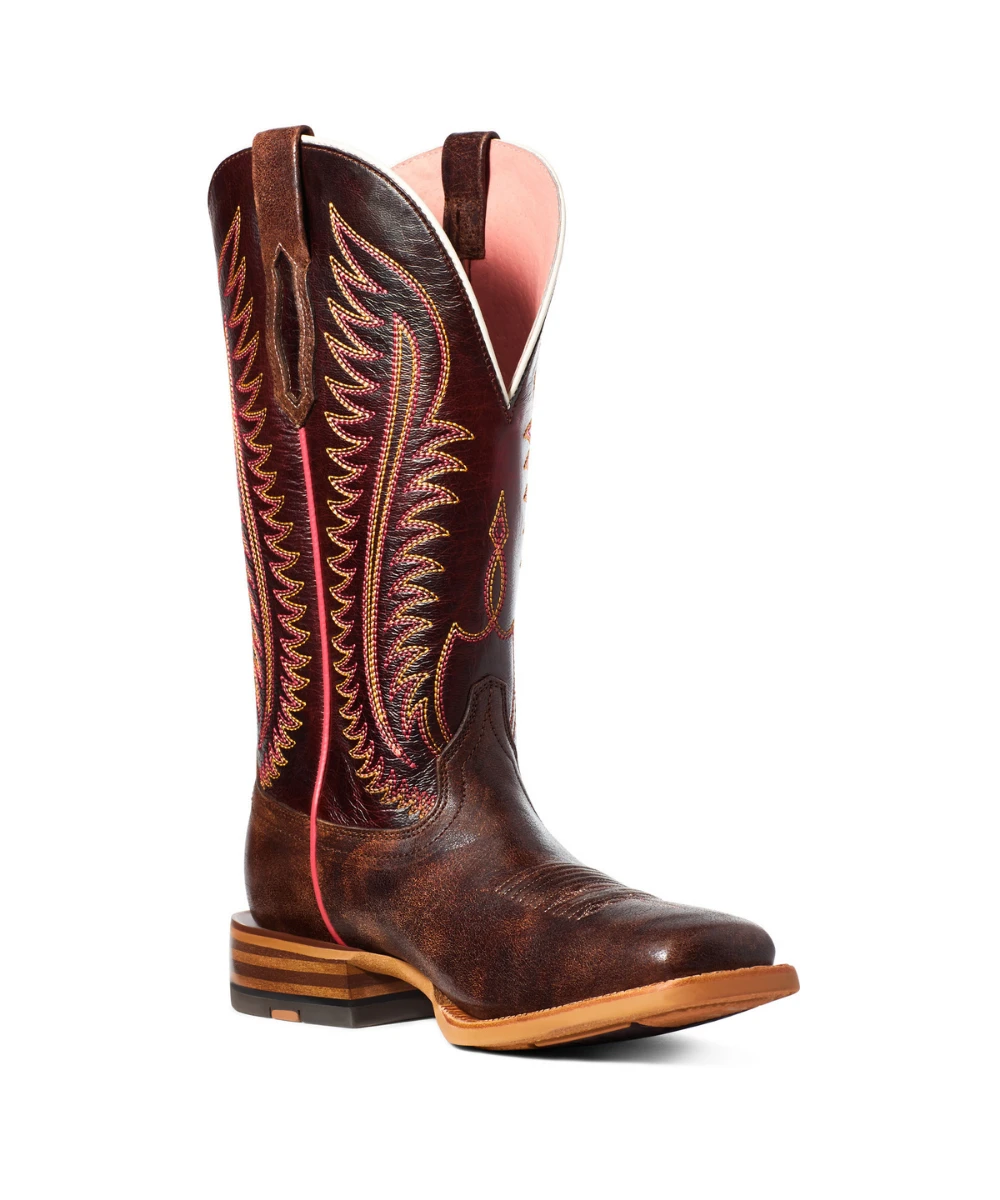 Ariat Women's Crackled Cafe Belmont Boot 1 Ariat Women's Crackled Cafe Belmont Boot
