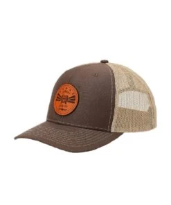 Cinch Men's Cowboy Country Leather Patch Brown Cap