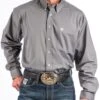 Cinch Men's Gray Button Down Western Shirt