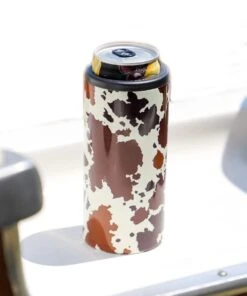 Ranch Dress'n Skinny Can Cooler- Style #SKINNYCOOLER -Western Cowboy Clothing products skinnycoolercowhide
