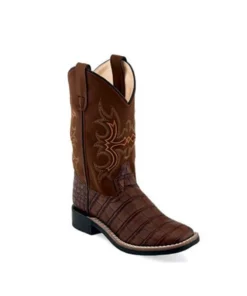 Old West Children's Faux Caiman Boot