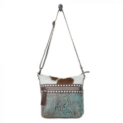 Myra Bags Women's Delphine Canvas & Hairon Bag -Western Cowboy Clothing s 5218 strap